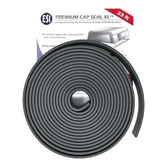 Premium Cap Seal XL 23 FT (2″ Width x .200″ Height x 23′ Length) EPDM Rubber