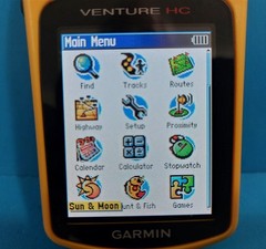 GARMIN ETREX VENTURE HC YELLOW HANDHELD SATELLITE GPS NAVIGATION CAMPING HIKING