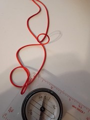 Compass Map plastic necklace