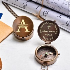 Handmade Engraved Compass Nautical working Compass With Custom Engraving Gift