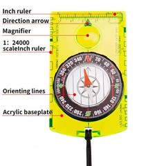 2Pack Orienteering Compass for Hiking Survival, Hiking Backpacking Compass, Boy