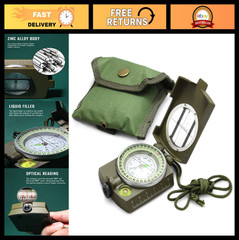 Multifunctional Tactical Survival Compass with Lanyard & Pouch | Waterproof, Imp