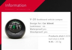 Dashboard Mount Auto Automobile Automotive Vehicle Car Boat Ball Compass Liquid