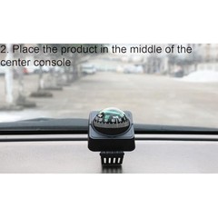 Adjustable Automotive Compass with Adhesive Tape – Universal Direction Finder fo