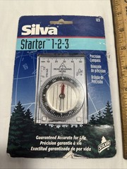 NEW Silva 1-2-3 Beginners Explorers Pocket Starter Compass FREE SHIPPING TO USA