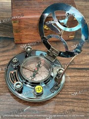Christmas Gift, Personalized Engraved Sundial Compass, Anniversary Gift