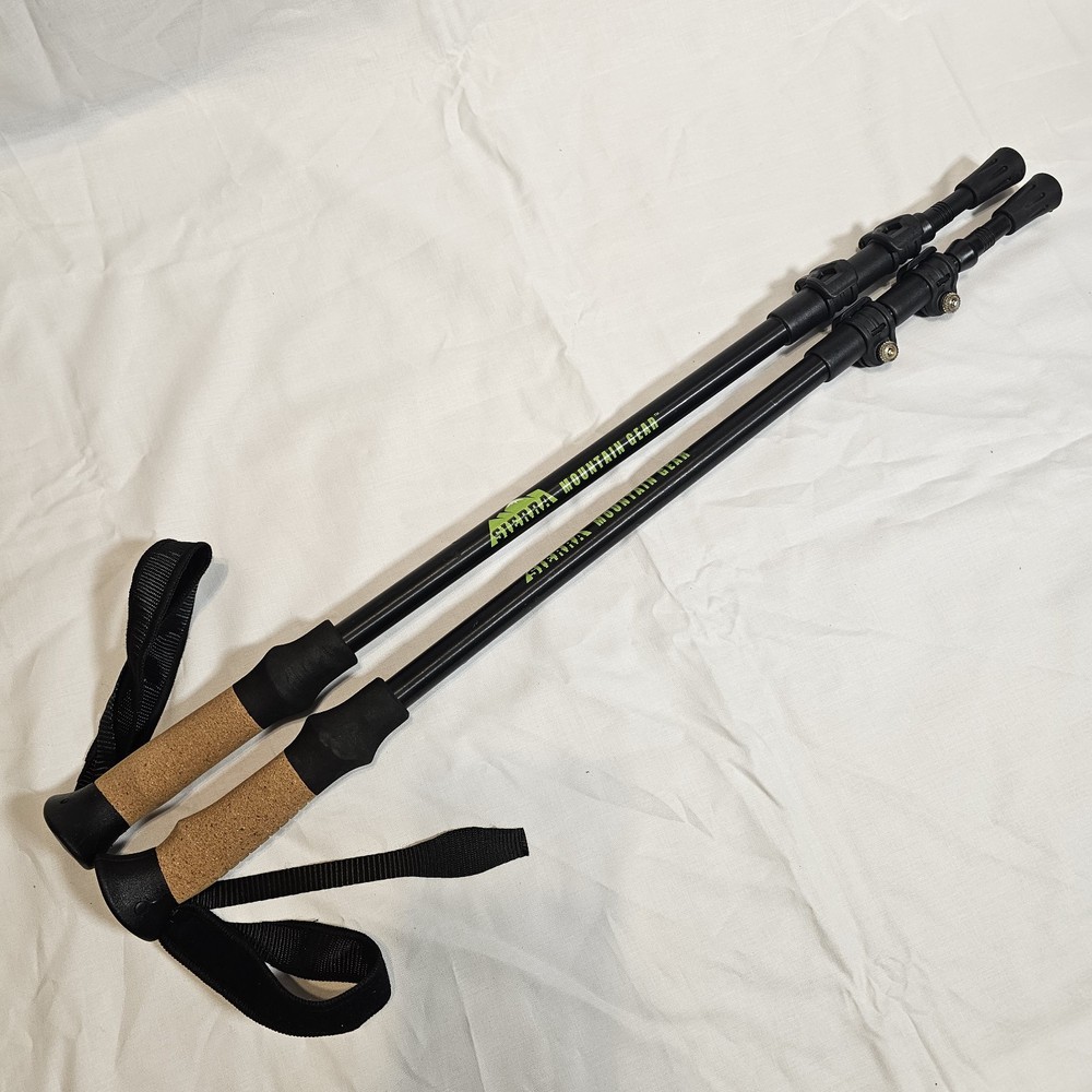 Set of Trekking Hiking Poles Sierra Mountain Gear Series 7 Without Basket Bottom