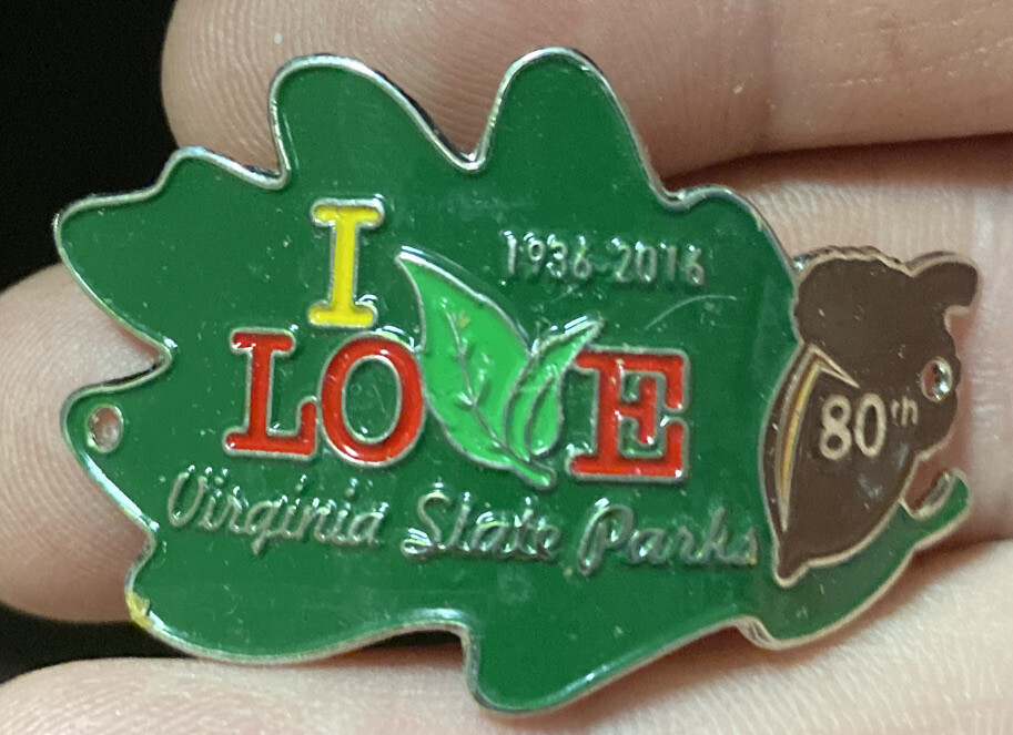 virginia state Park Hiking Staff Stick Medallion NEW I love