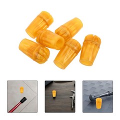 6Pcs Durable Rubber Cane Tips Replacement for Walking Canes Golden Non Slip
