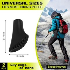 Trekking Pole Rubber Tips Replacement Protectors,Hiking Pole Tips Accessories