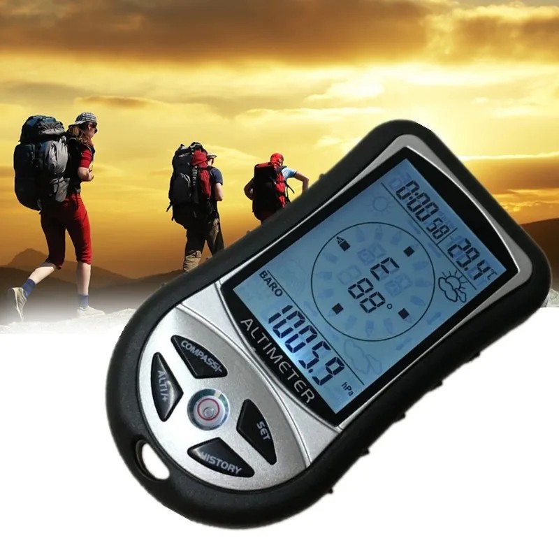 8 In 1 Handheld Electronic Altimeter Compass Pressure Gauge Meter Thermometer