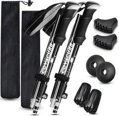 Collapsible Trekking Poles 7075 Aluminum Telescopic Tri-Fold Hiking Sticks – US