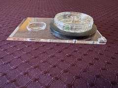 Clear/Black Plastic Hiking Compass for Navigation, Ruler, Magnifying Glass