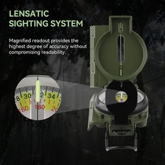 Wilderness Survival Compass for Kids – Magnetic Navigation Gear Set for Hiking,
