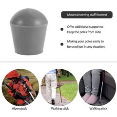 8Pcs Durable Rubber Walker Tips Sky Blue Replacement Pads for Home Use