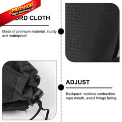 Kisangel Waterproof Foldable Walking Stick Bag Adjustable Strap medium, Black
