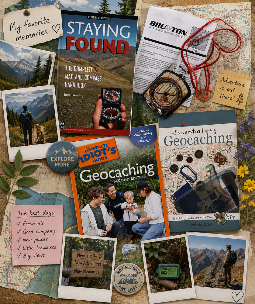 Wilderness Scout Geocaching Mountaineer Hiking Guide Brunton Sportsman’s Compass