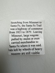 Vintage Santa Fe Trail Hiking Staff Medallion • National Historic Trail • 1997