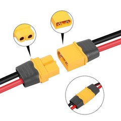 1m 12AWG Solar Cable with For XT60 Male Connector for Generators