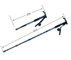 Hiking Tactical Poles Hiking Canes Hiking Survival Shockproof Adjustable Canes