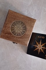 Man of God Compass Marine Art Handicrafts -gift for communion or confirmation