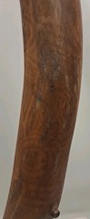 Natural Twisted Wood Hiking Stick – Handmade-Painted Design Initialed Look Read