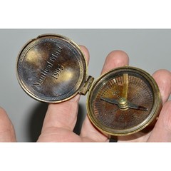 Lot of 4 Assorted Compasses, Compass On Chain, Lucite Instant Compass Collection