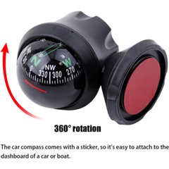 Car Compass Ball Dash Mount Adjustable Compass Ball for Marine Boat Truck