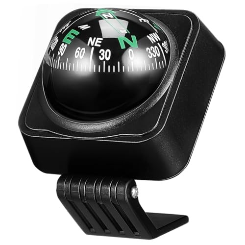 Car Compass Portable Auto Dashboard Ball Compass for Accurate Direction