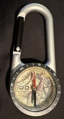 Audubon Zoo Souvenir Compass With Integrated Carabiner