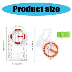 Hiking Orienteering Camping Thumb Compasses Map Ruler Compasses for Map Reading