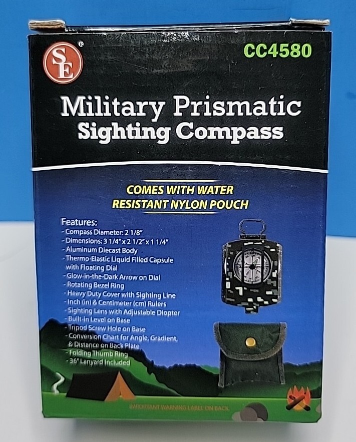 SE Military Prismatic Sighting Compass – Camouflage CC4580