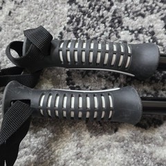 Pro‑Form Walking Hiking Poles Adjustable Trekking Sticks Pair Black 27‑52 in