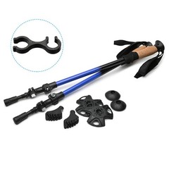 Trekking Pole Clips, 24Pcs Walking Stick Accessories Double Rod Buckle Connector