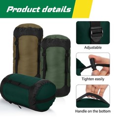 5 Pcs Compression Sacks for Backpacking 20L Camping Sleeping Bag Stuff Sacks …