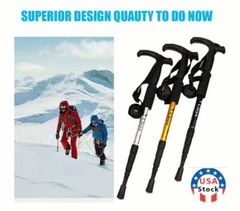 2Pk Trekking Poles Nordic Walking Hiking Sticks Anti-shock Adjustable Alpenstock
