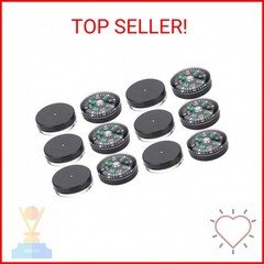Pocket Compass, 20mm 12pcs Mini Pocket Oil Filled Compass for Hiking Camping Out