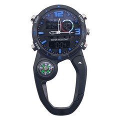 Nighttime Hiking Carabiner Hook Camping Watch Ideal For Outdoor Enthusiasts