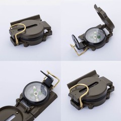US 1-2 Pack Metal Pocket Army Style Compass Military Outdoor Adjustable luminous