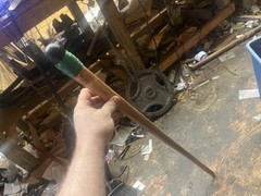Walking Stick 42”~ Hickory. Fits Cold Steel Tomahawks