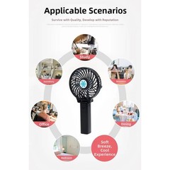 Outdoor Spray Fan with Compact 21x8x8cm Size and Smooth Quiet Operation