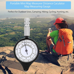 Measurer, Outdoor Map Measurer Distance Caculator, Metal Wheel, Map Measuring fo
