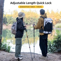 Collapsible Trekking Poles, Adjustable Lightweight Aluminum Hiking Poles, Sho…