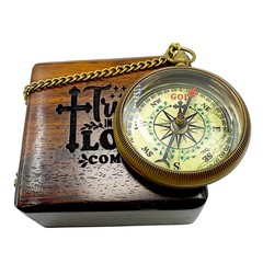 Bible Verse Brass Compass – “Trust in The Lord with All Your Heart” (Proverbs…