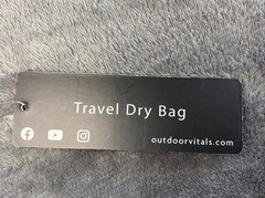 NEW Outdoor Vitals Dry Bag 20L~Black~Travel Hiking Pack Sack