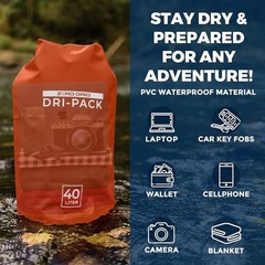 Waterproof Dry Bag – Floating Roll Top Drybag Keeps Dry 10 Liter Tiger Orange