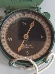 Vintage Metal Case Uncle Mike’s Sportsman Precision Compass By Michaels Working