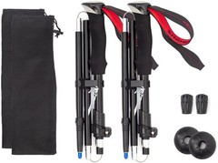Lightweight Aluminum Collapsible Trekking Poles 2Ps for Hiking