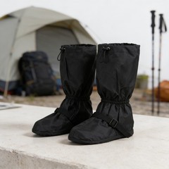 Adjustable Hiking Gaiters Boot Cover Anti Slip Elastic Middle Cord 135g