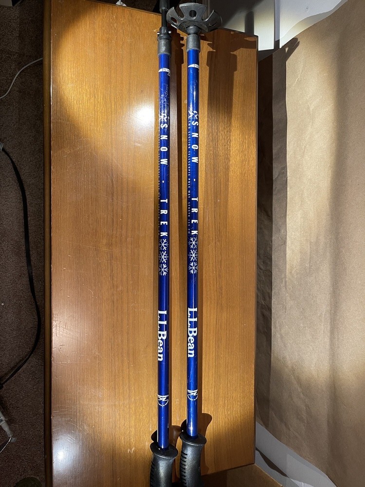 Blue ll Bean Snow Trek Hiking Retractable Hiking Stick